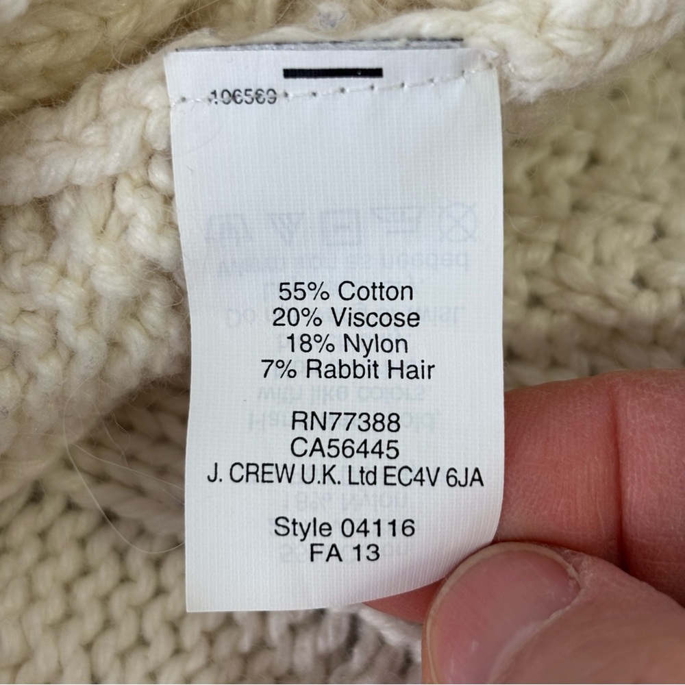 Madewell Women's Cream Cable Knit Sweater - Picture 6 of 6